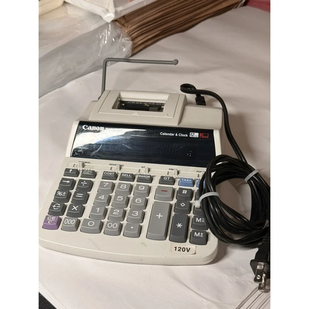 Canon P170-DH Printing Calculator 12 Digit 2 Color
